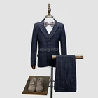 Костюм для мальчиков с цветочным рисунком, 3 предмета