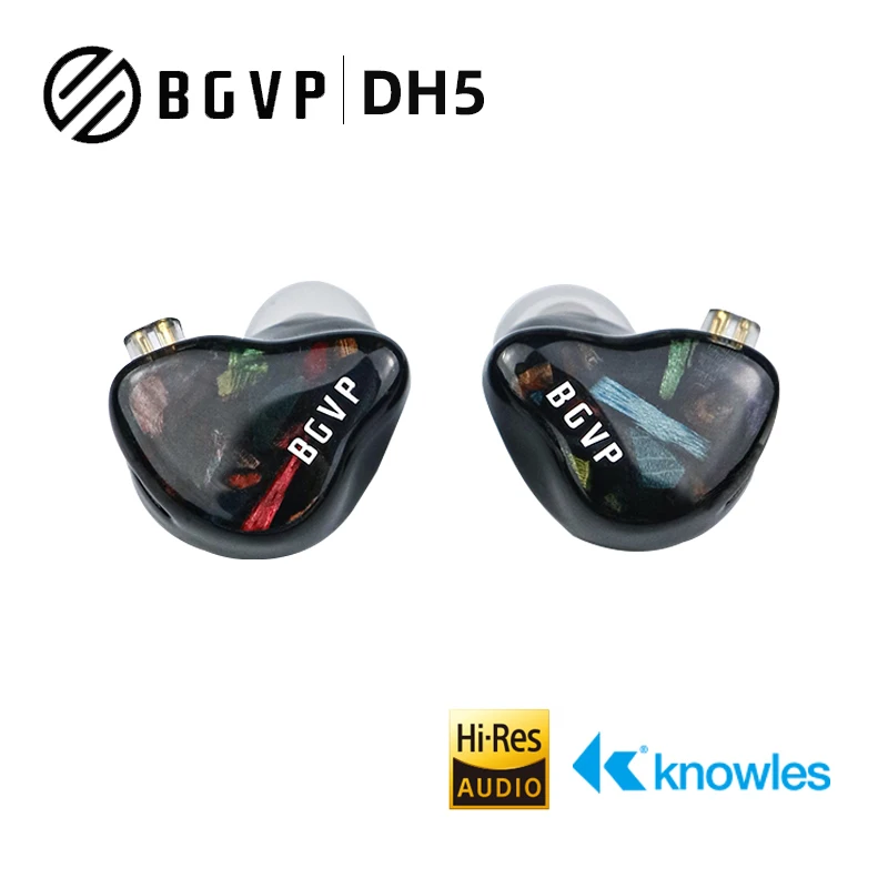 

Наушники-вкладыши BGVP DH5 BA + DD гибридные с монитором, спортивные Hi-Fi музыкальные наушники-вкладыши со съемным кабелем 0,78 мм