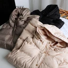 Женская Стеганая куртка без рукавов, винтажный теплый жилет с капюшоном и карманами, Осень-зима 2022