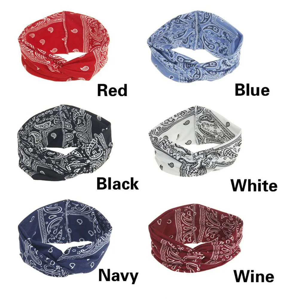 Повязка для волос с цветочным принтом кешью 6 цветов| |