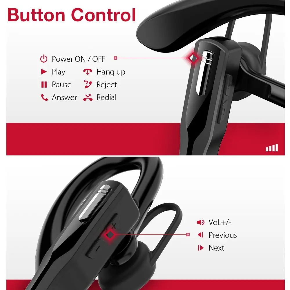 BlitzWolf AirAux AA-BN1 Bluetooth-совместимые наушники BT5.0 спортивные деловые HiFi музыкальный