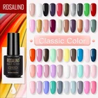 ROSALIND Гель-лак для ногтей радужные цвета для лак для ногтей УФ светодиодный с основой верхнее покрытие для ногтей гель полуперманентные Лаки