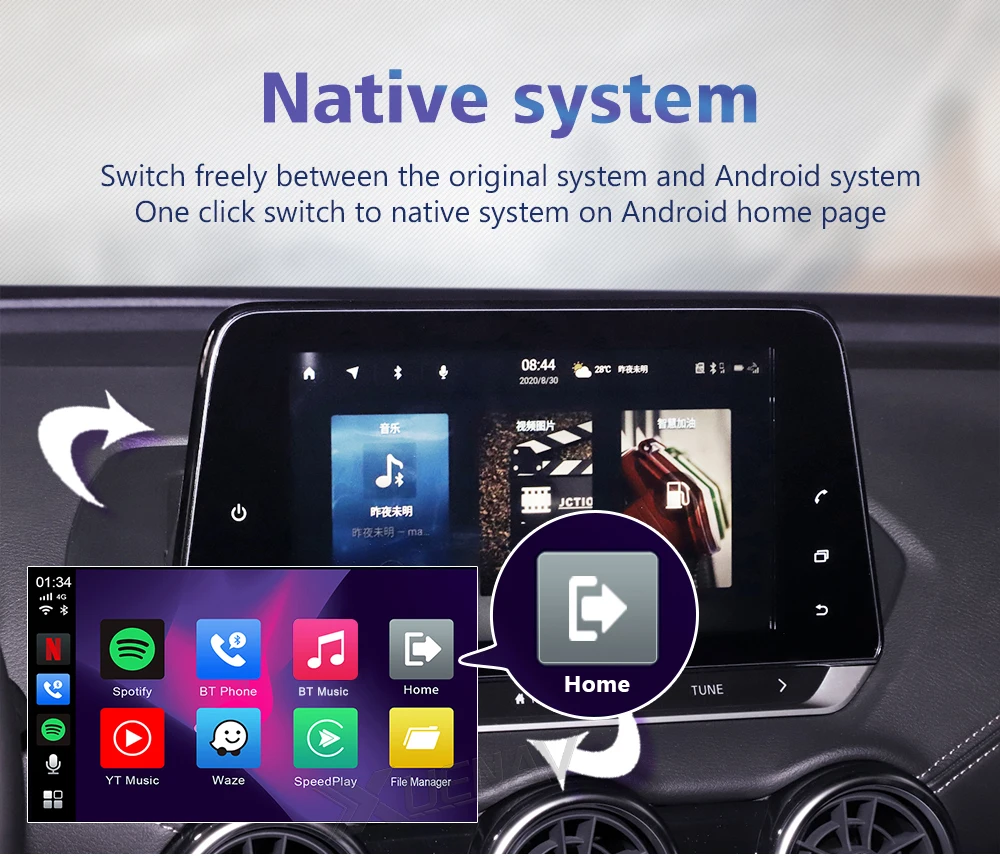 Блок искусственного интеллекта Applepie Mini беспроводной CarPlay для Volvo S60 S90 XC60 XC40 V40 XC90 V60