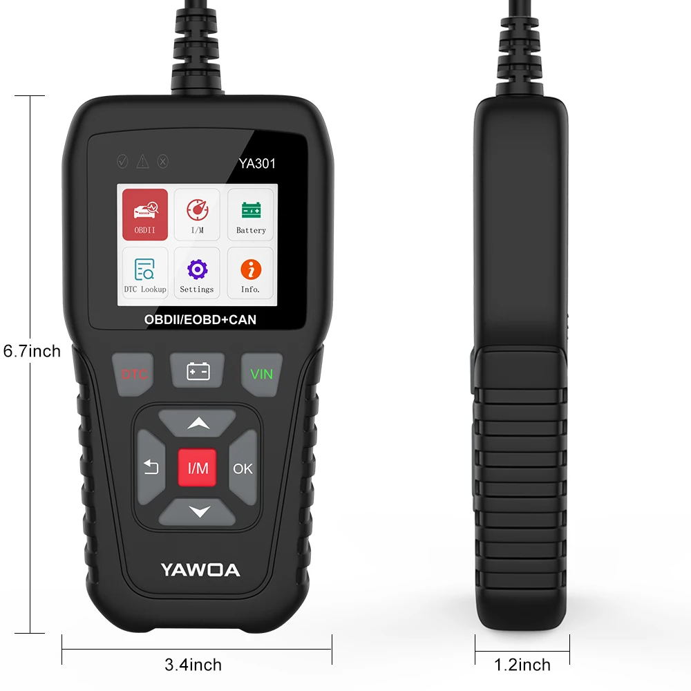 YA301 OBD2 сканер данных в режиме реального времени OBD 2 испытания двигателя