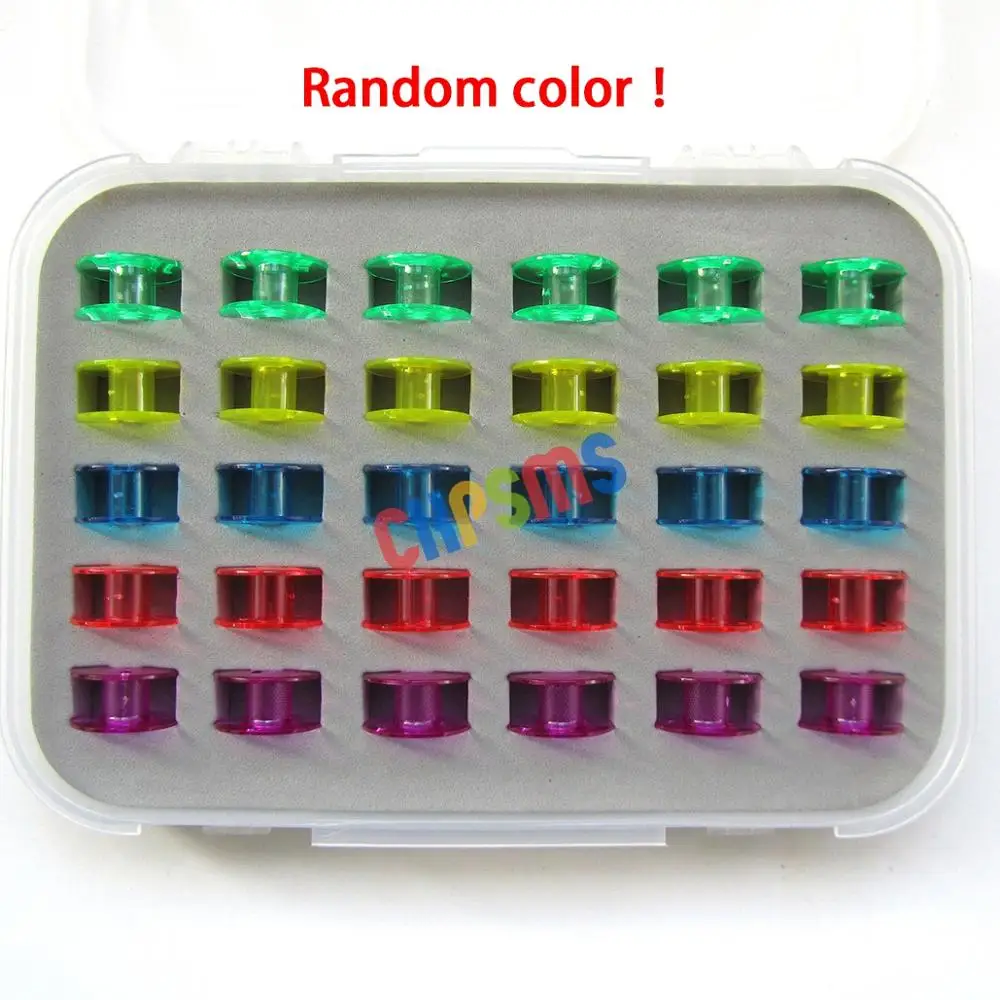 Пластиковая коробка 30 бобин BABYLOCK BROTHER NECCHI VIKING 2518P SA156 # 30WB|bobbins plastic|box boxbox |