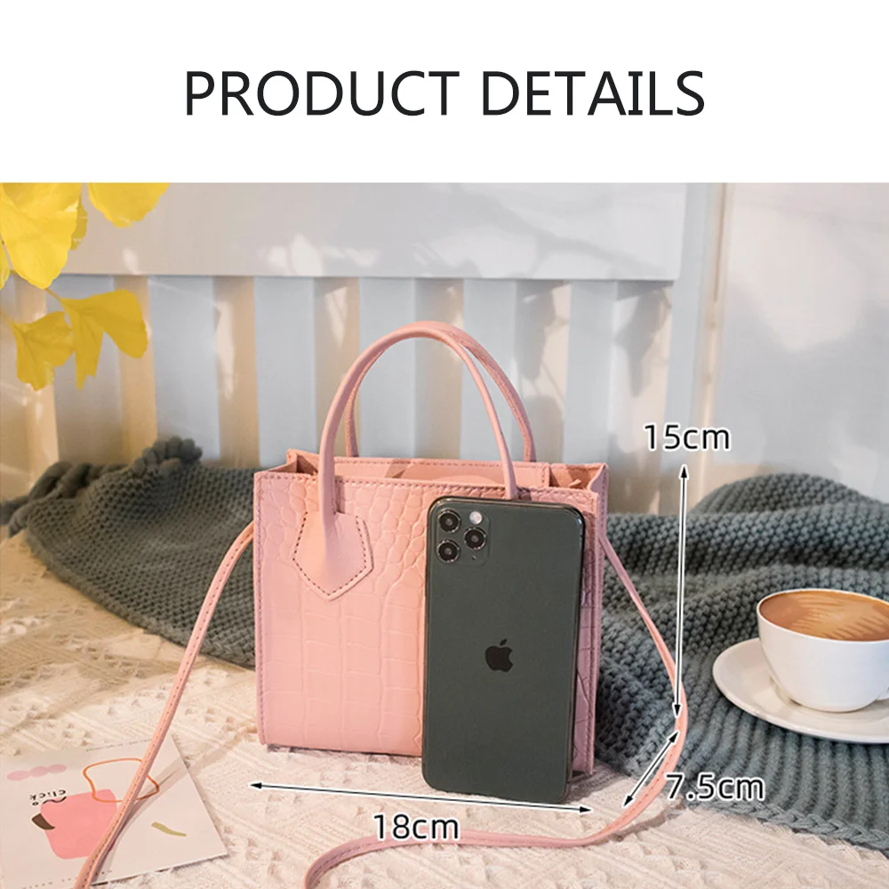 

2020 High Quality Women Crocodile Pattern Crossbody Handbags Vintage Classic Solid Style Shoulder Bag Stylish Tote for Ladies
