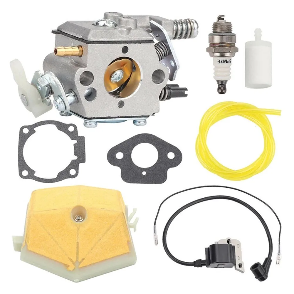 Carburetor Kit For Husqvarna 50 51 55 61 254 257 261 262 Chainsaw Walbro WT-170 Spark Plug Fuel Filter Chainsaw Carburetor Kit