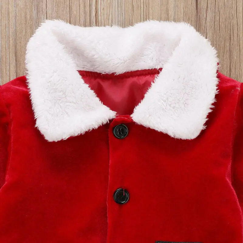 Рождественские комплекты одежды для маленьких мальчиков и девочек 3 предмета