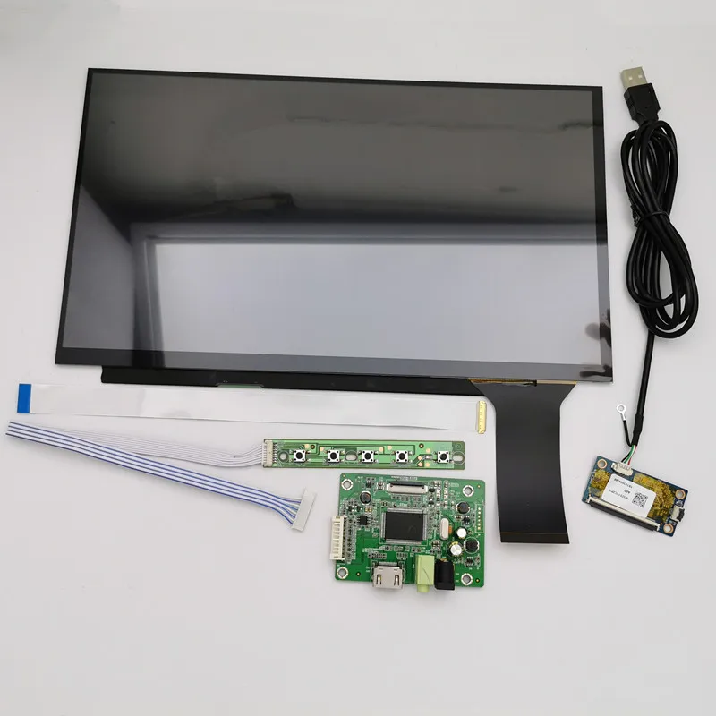13,3 дюймовый дисплей емкостный сенсорный модуль kit1920x1080 ips HDMI ЖК-модуль Автомобильный Raspberry Pi 3 10 точечный емкостный сенсорный монитор