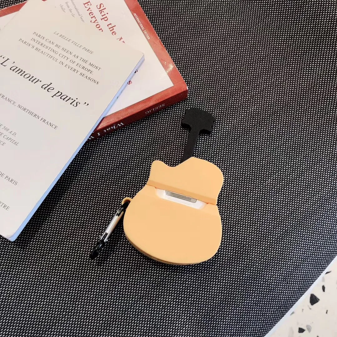 Чехол для AirPod 2 мягкий силиконовый беспроводной чехол наушников с 3d рисунком