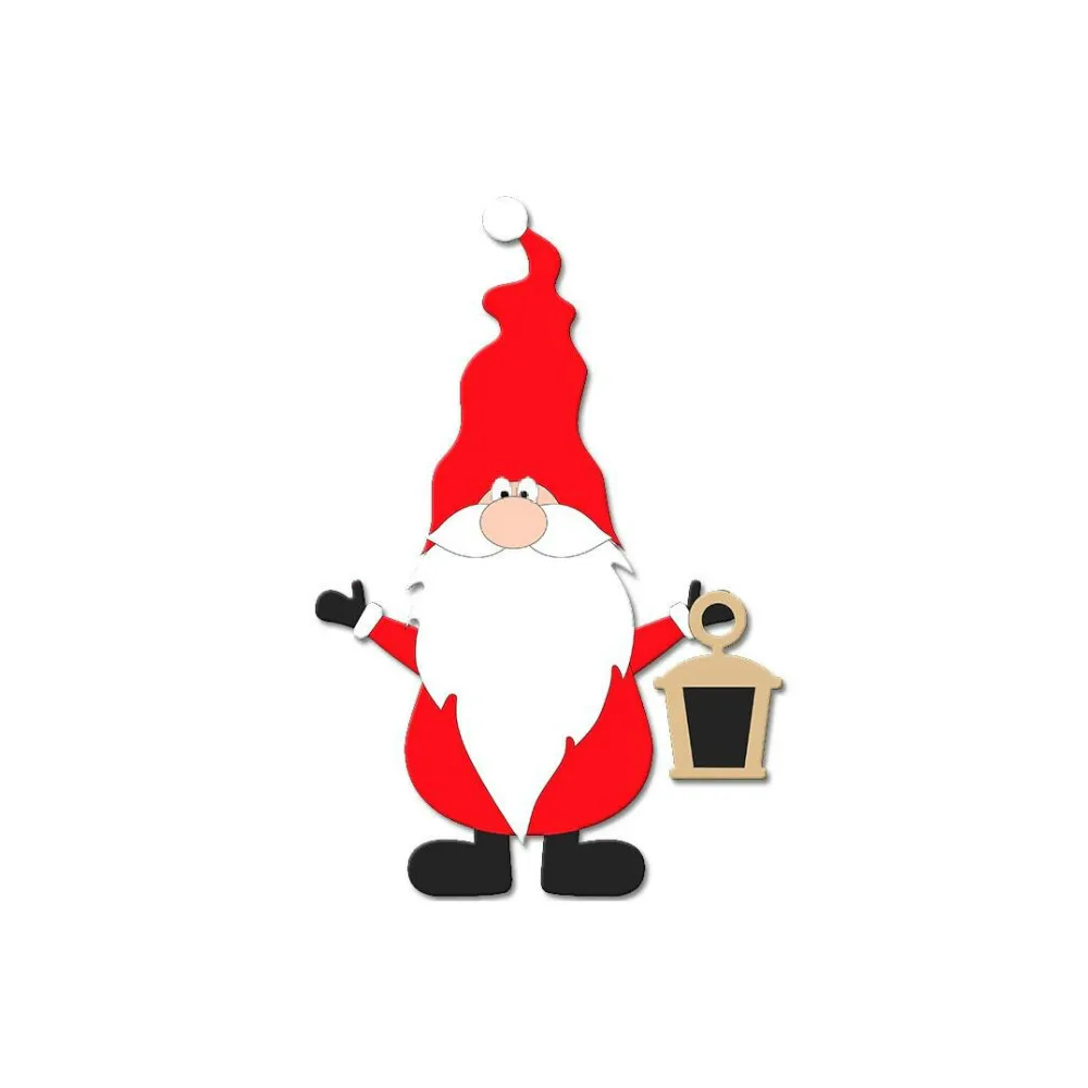 Санта Клаус Фонари металлический Трафаретный вырубной штамп для Скрапбукинг DIY