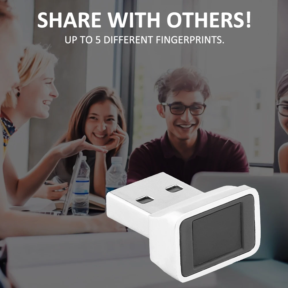 USB Fingerprint Reader for Windows10 Scanner Sensor Multi Finger360 Degree Touch Speedy Matching Laptop | Безопасность и защита
