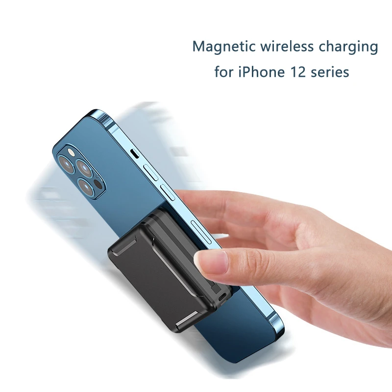 10000mAh Magnetic Wireless Power Bank for iPhone 14 13 12 Mini Powerbank with Cable AC Plug 22.5W Fast Charger for Huawei Xiaomi images - 6