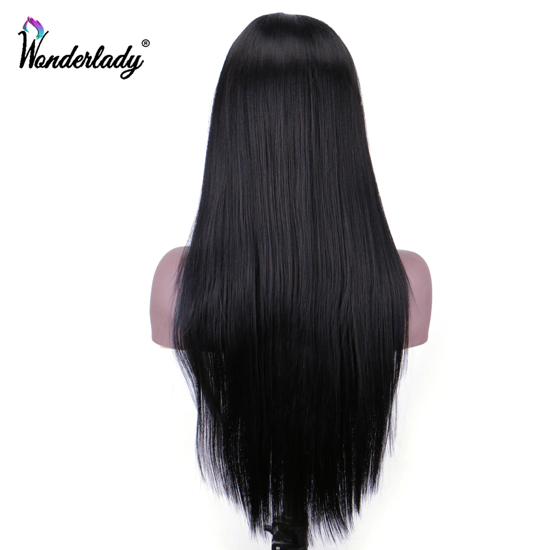 WonderLady синтетический парик с кружевом спереди Длинные прямые парики для черных
