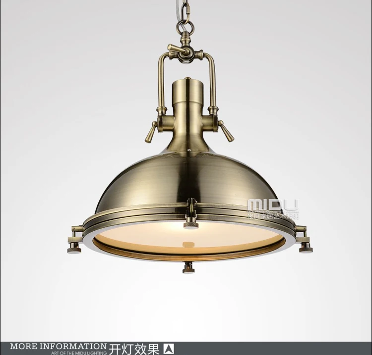 Goede North America Loft Vintage Heavy Metal Loft Pendant Light For Dining Room Restaurant Bar Lamp E27 110-240v Pendant Lights