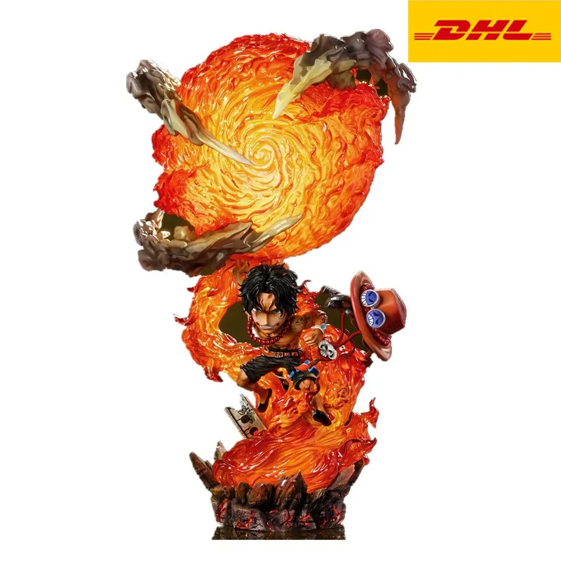 

8" One Piece Statue Whitebeard Pirates Bust Portgas D. Ace Full-Length Portrait Original Version GK Action Figure Toy 20CM X2707