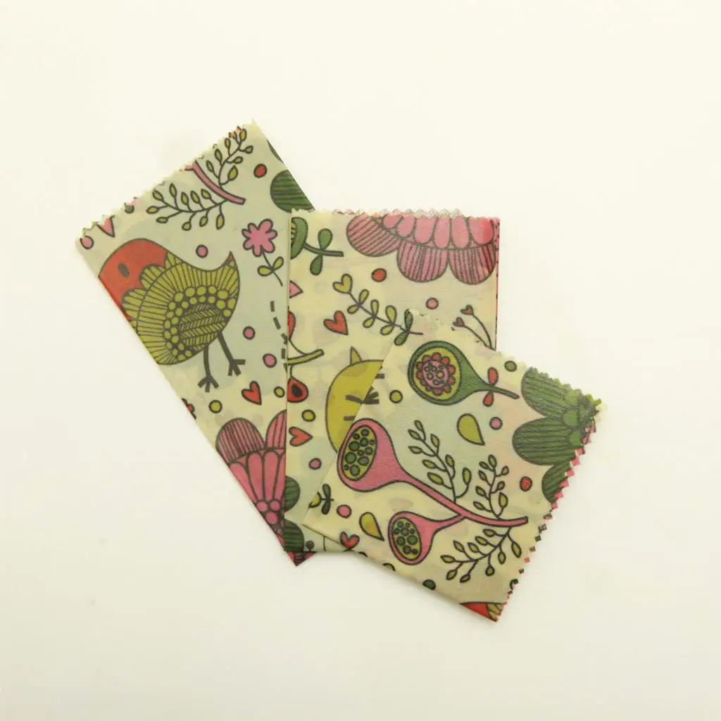 

Reusable Beeswax Food Wrap Organic Sandwich Cheese Food Wrapping Paper Keeping Fresh Stretch Seal Food Lid Cover Storage Wrap