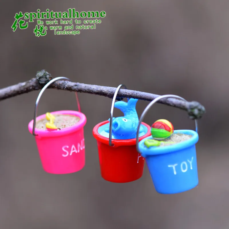 Мини Летнее пляжное ведерко игрушка рыбка песок ведро домашнее украшение