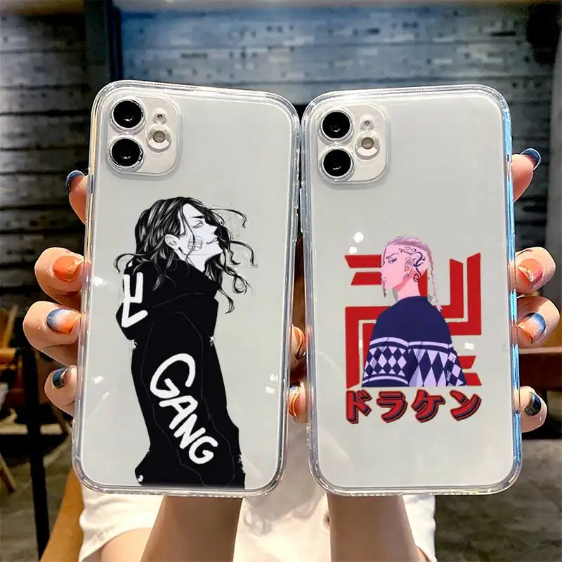 

Tokyo revengers Phone Case For iphone 13 12 11 8 7 plus mini x xs xr pro max Transparent soft