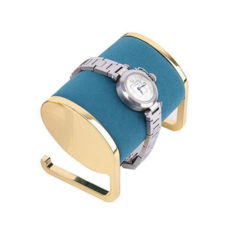 

Watch Display Stand Jewelry Bracelet Organizer Microfiber Metal Bracelet Chain Storage Rack Holder Home Decoration