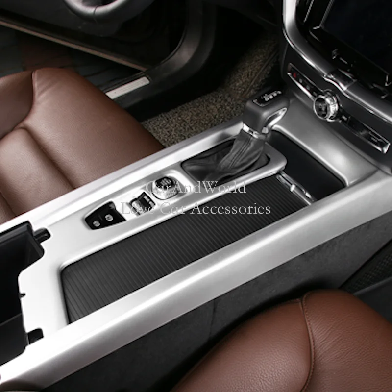 ABS хромированные аксессуары для Volvo XC60 LHD 2018 2019 центральный интерьер коробка