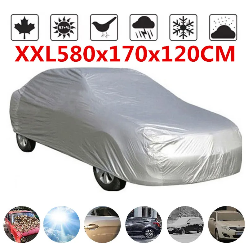 

Универсальные автомобильные Чехлы M/L/XL/XXL, чехол с защитой от УФ-лучей, снега и пыли для седанов и внедорожников