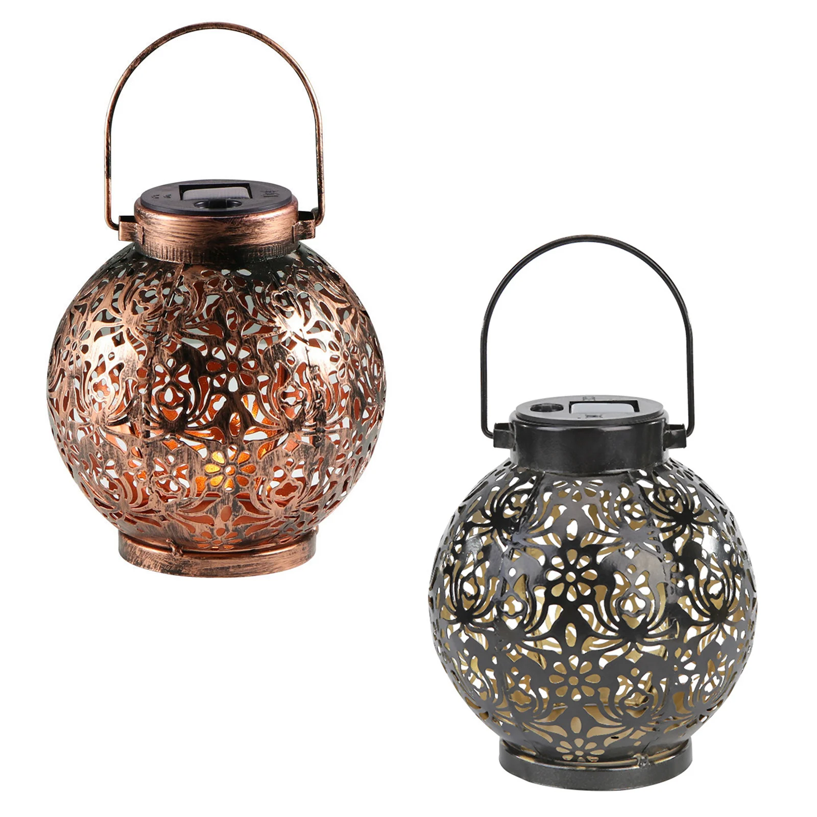 

Solar Lantern Lights Outdoor, Waterproof, Hanging Decor Atmosphere Lamp Garden Lights Leaf Projection Lamp