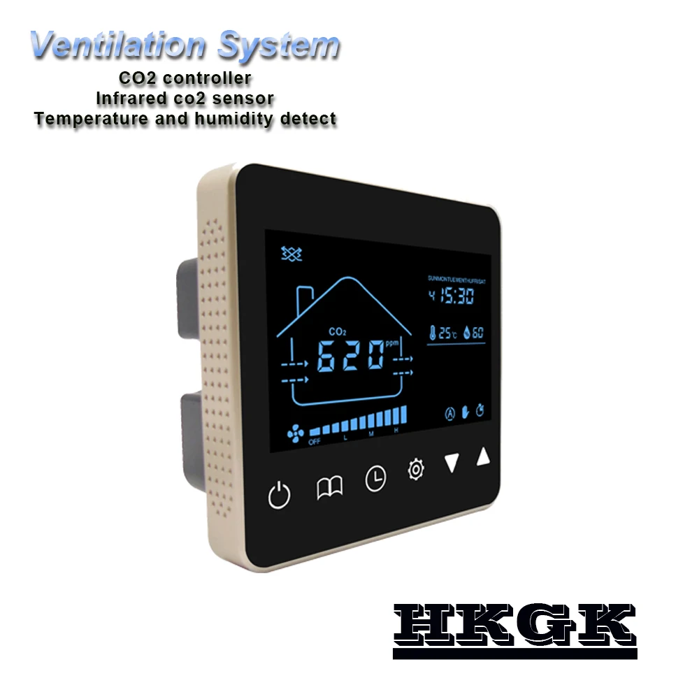 Three-speed ventilator control ndir co2 sensor for air quality detector | Инструменты