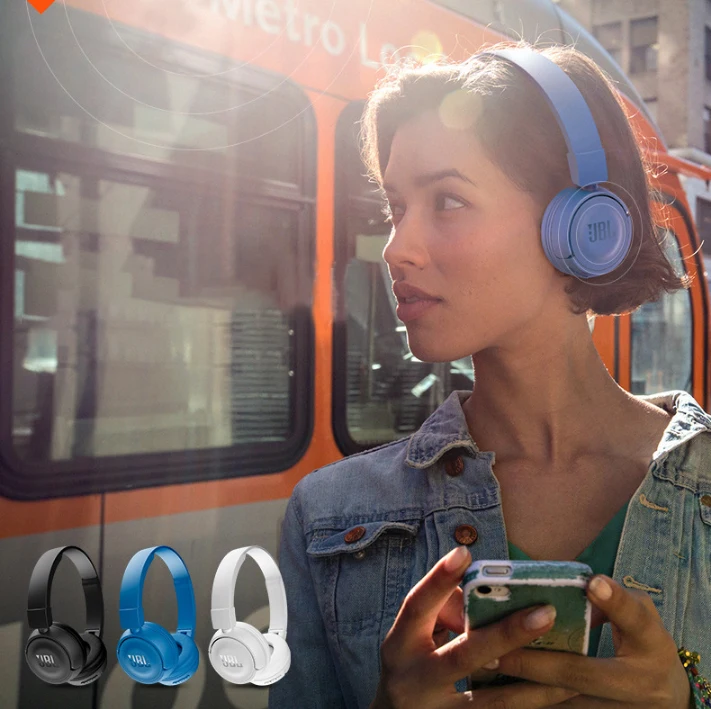 

JBL T450BT Headphone Deep Bass Sound Sports Game Bluetooth Headset with Mic Noise Canceling Foldable Earphones