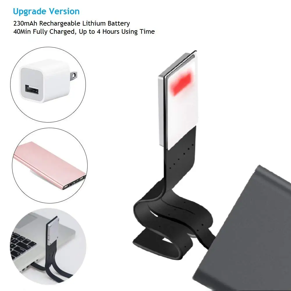 Перезаряжаемая USB лампа для чтения LEDGLE Компактная настольная гибкие