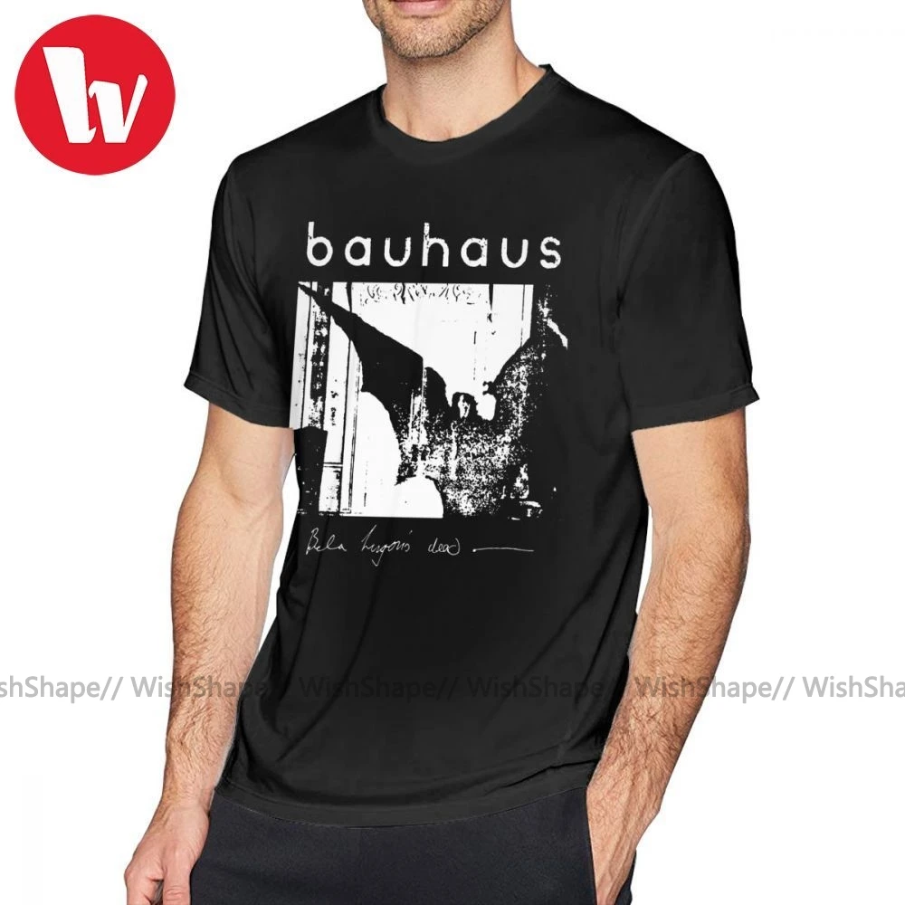 

The Cult T Shirt Bauhaus Bat Wings Bela Lugosi S Dead T-Shirt Beach Short Sleeve Tee Shirt Funny Mens Print Big Cotton Tshirt