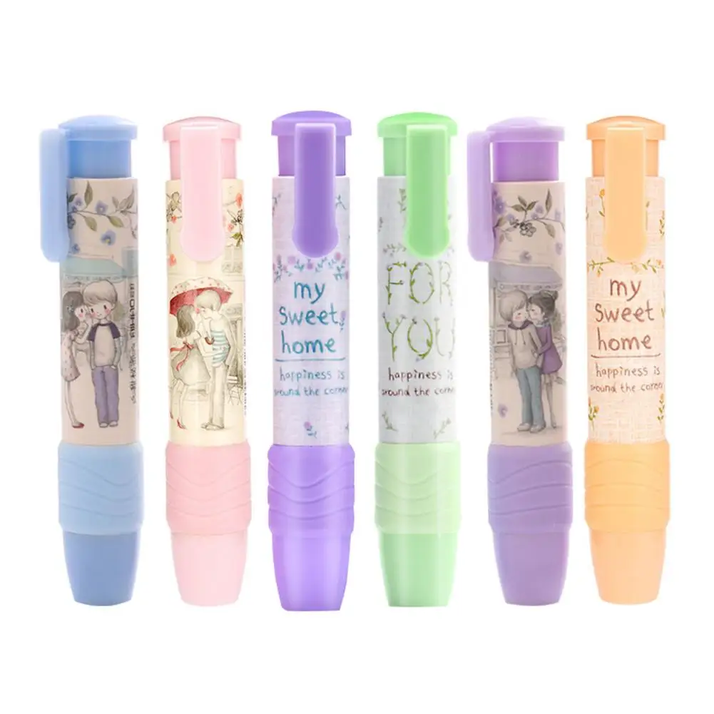 Выдвижной ластик милый карандаш креативные Канцтовары резиновая ручка школьные