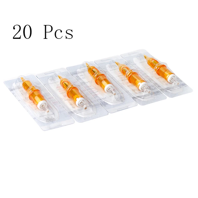 20 шт. одноразовые стерилизуемые подводки для теней картридж татуажа иглы