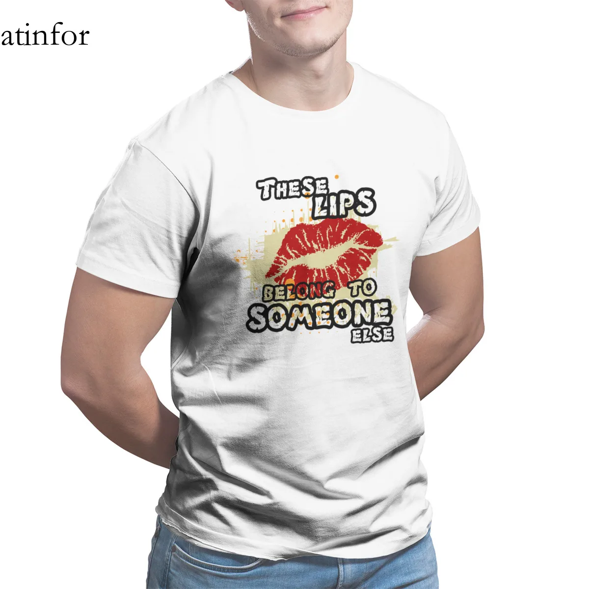 

These lips belong to someone else t shirt Essentials Fashion Oversized Tops Retro T-shirt 15685