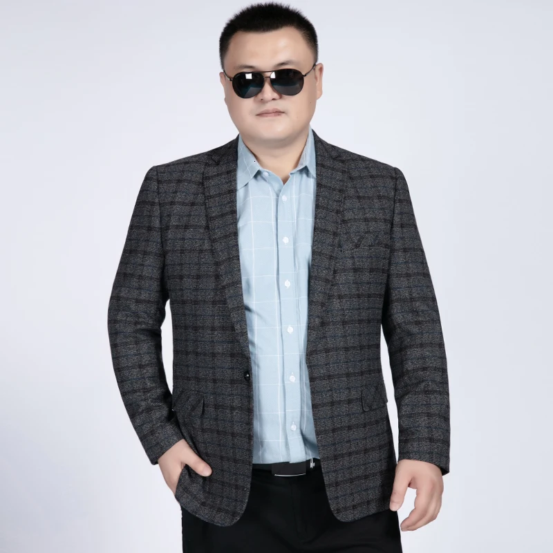 Размера плюс 8XL 7XL 6XL 4XL 2020 Весна Осень Роскошные мужские блейзеры новые модные