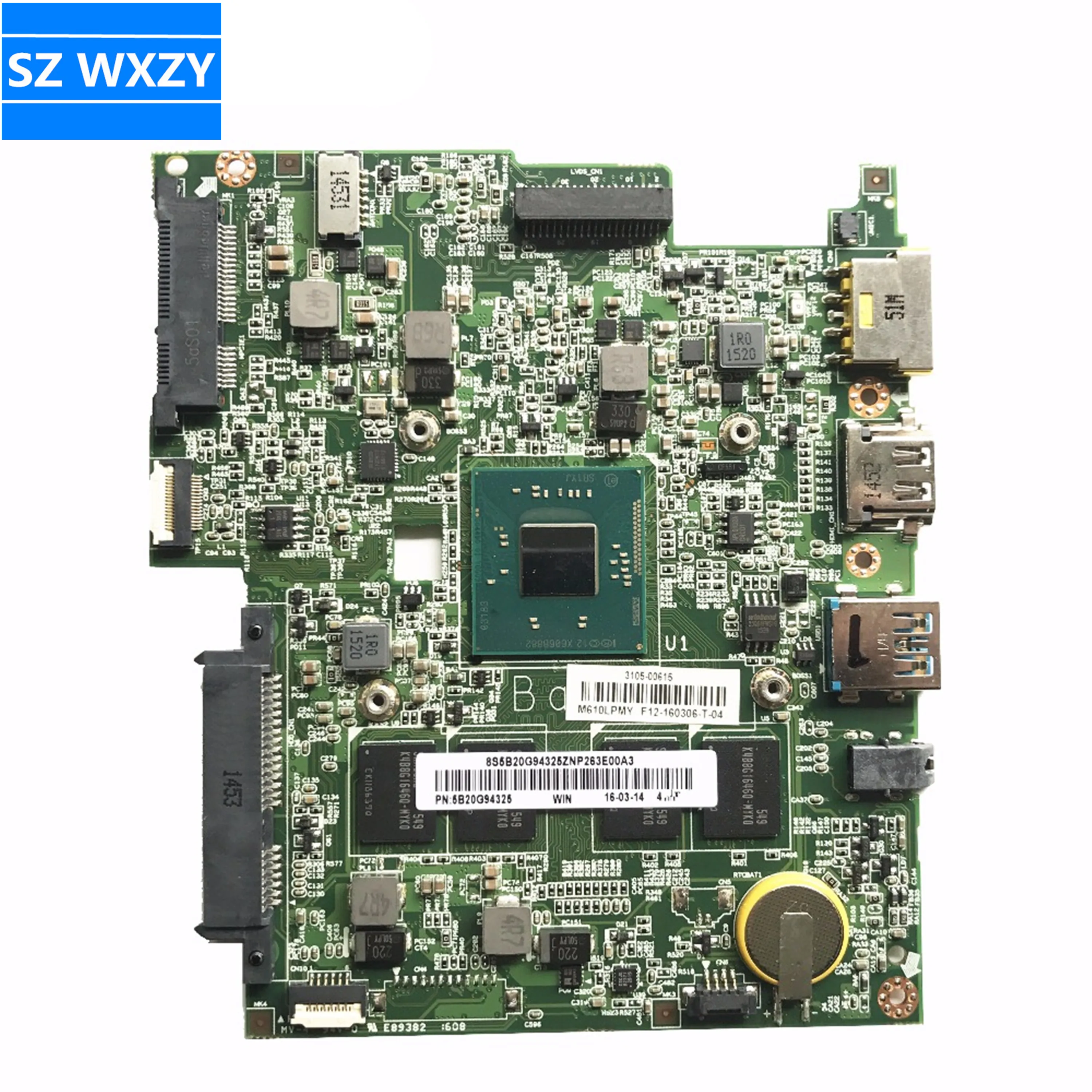 Высококачественный ПК для Lenovo Flex10 Flex 10 W8P материнская плата ноутбука 5B20G94325 с SR1YJ