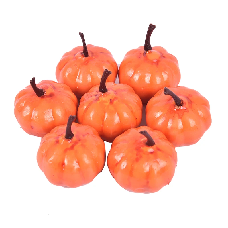 25Pcs Mini Simulation Pumpkin Fake Artificial Vegetabl Thanksgiving Festival Home Party For Halloween Props DIY Crafts | Игрушки и хобби