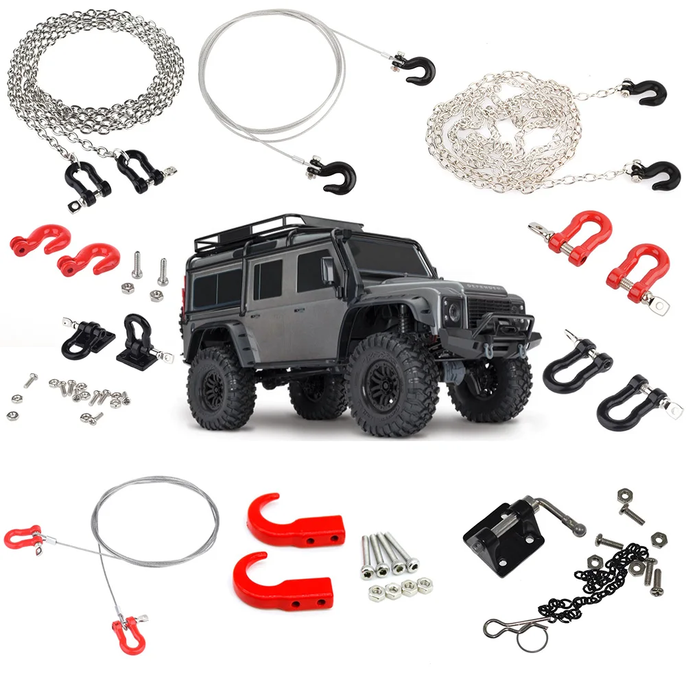 1/10 RC Гусеничный буксировочный прицеп крюк цепь украшения части для Traxxas TRX4 G500 TRX6