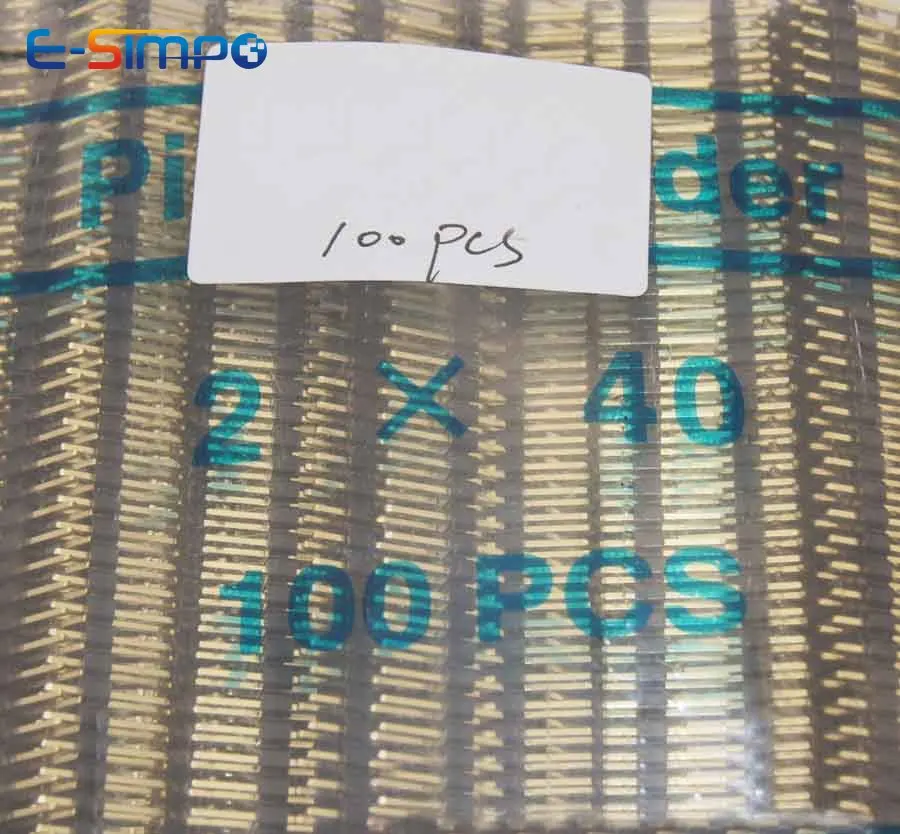 30 шт. 2 54 мм 2x40P двойной ряд PCB заголовок прямой по ограничению на использование