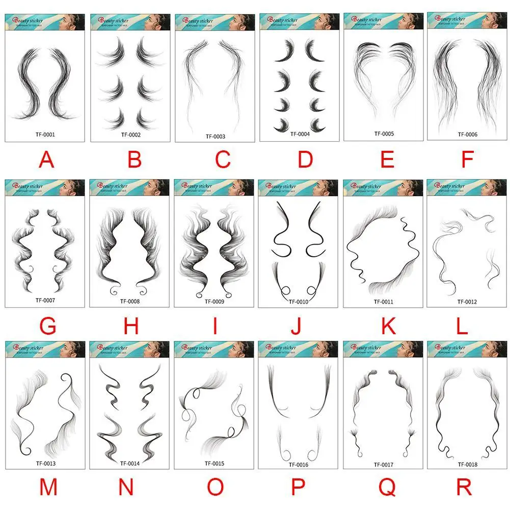 Детские наклейки для татуировок с краями вьющиеся волосы сделай сам шаблон