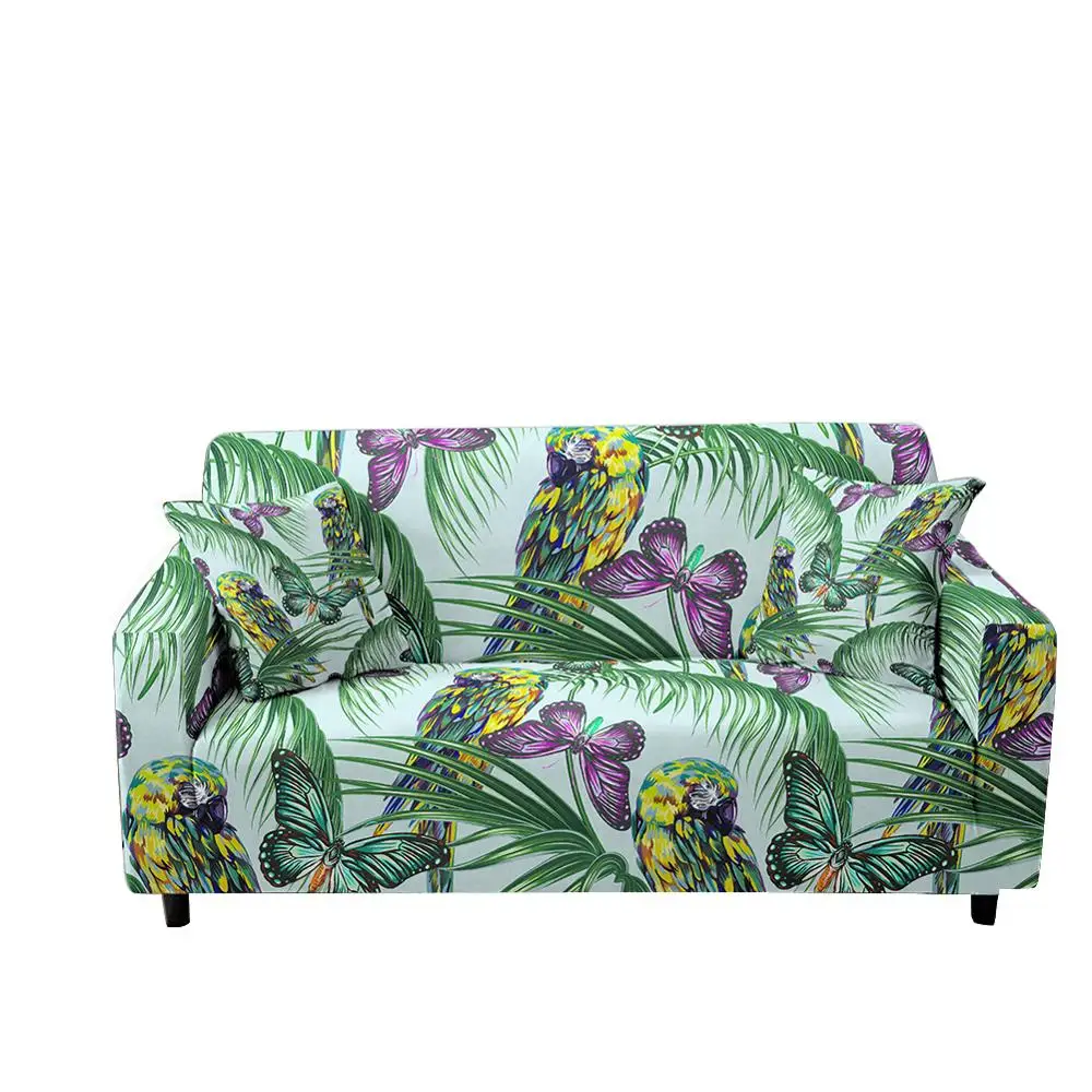 Набор чехлов для углового дивана с рисунком бабочек, натягивающийся эластичный чехол для одноместного/двухместного/трехместного/четырехместного дивана, выполненный на 3D-принтере.