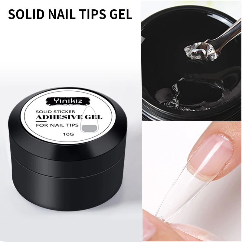 

Yinikiz Solid Nail Tip Gel For Quickly Extend Nail For Gel Polish Varnish Extension Nail Art Tips UV/LED Gel Lacquer