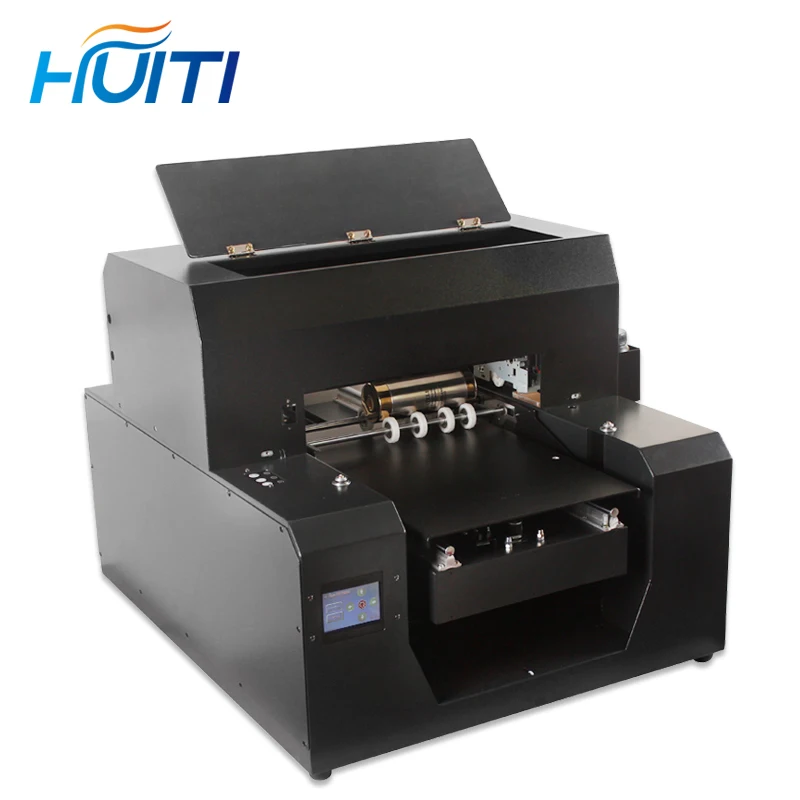HUITI. Multifunct UV принтеры цилиндр бутылка принтер А3 планшетный печатная машина для