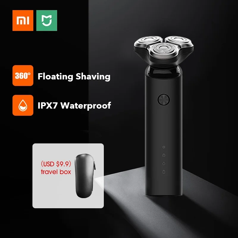 Бритва Xiaomi Mijia электробритва для бритья бороды Мужская машинка сухого и влажного