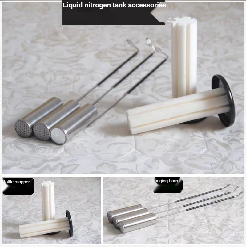 3/6/10/20L Liquid Nitrogen Container Cryogenic Liquid Nitrogen Container Bucket Stainless Steel Lifting Spoon Accessories