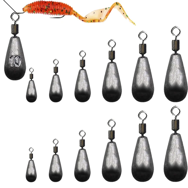 5pcs/lot Fishing Weights Sinkers 5g 7g 10g 14g Soft Bait Sinker Fishing Tackle Accessories 1