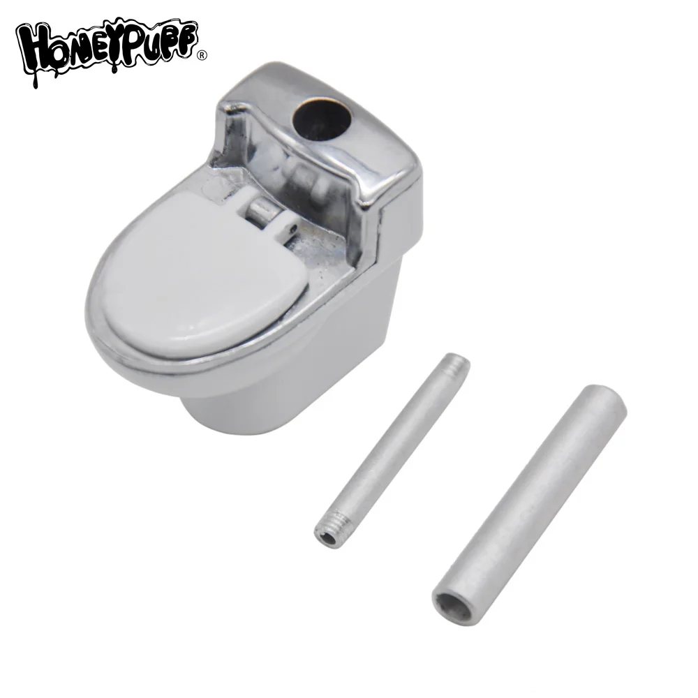 TOPPUFF Туалет модель курительная трубка с металлической чашей травяные трубы