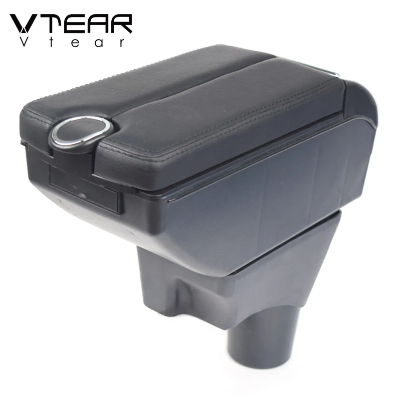 Vtear для Nissan Sunny Versa Автомобильный подлокотник кожаный usb коробка хранения интерьер