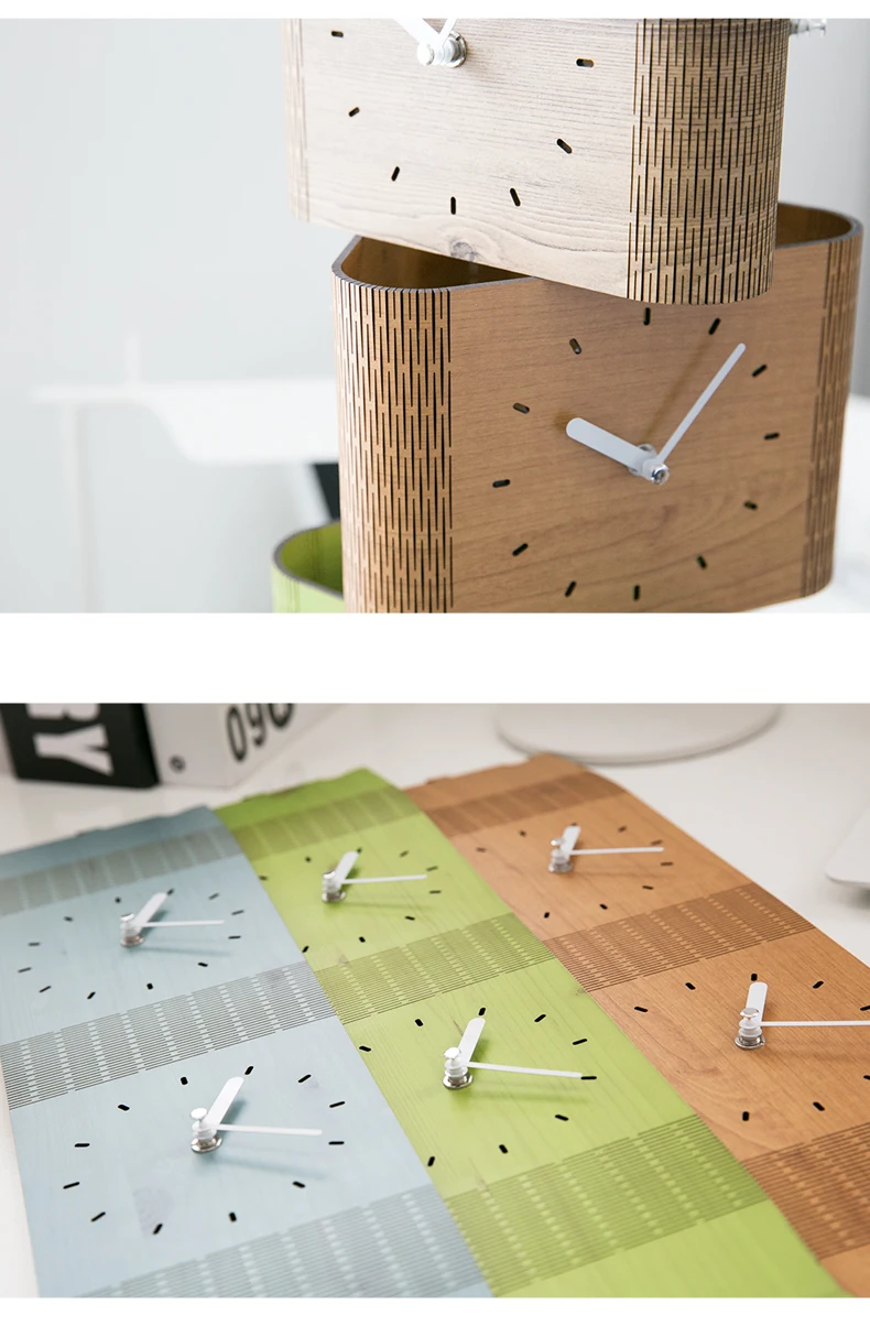 

Modern Square Double Sided Wall Clock Silent Nordic Simple Office Wall Watch Creative Relojes De Pared Home Decoration AB50WC