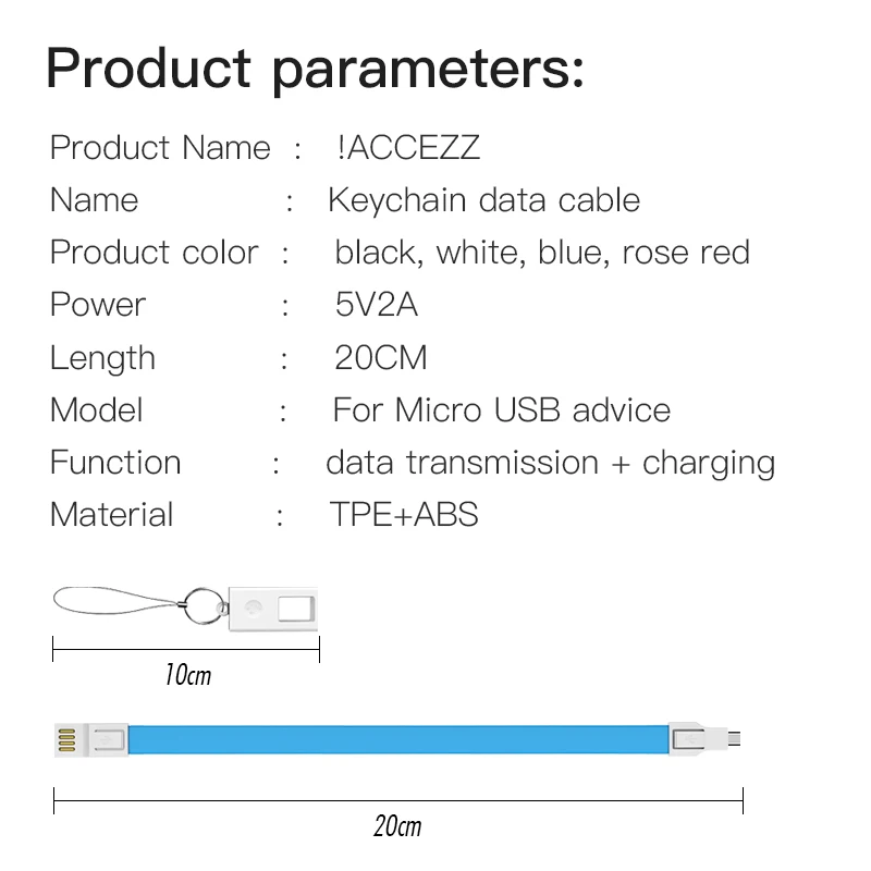 ACCEZZ внешний аккумулятор USB кабель Micro для samsung Galaxy S7 S6 Edge Xiaomi Redmi 7A короткая Быстрая зарядка данных синхронизировать мобильный телефон провод